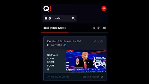 President Trump said boom!