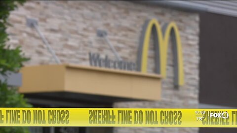 A suspect arrested after shooting at police and retreating to a nearby McDonald's