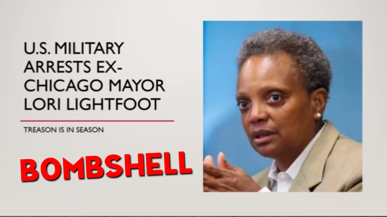 u.s. Military Arrests Ex-Chicago Mayor Lori Lightfoot for Treason