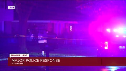 Large police presence in Waukesha
