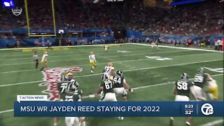 Michigan State WR Jayden Reed staying for senior season in 2022