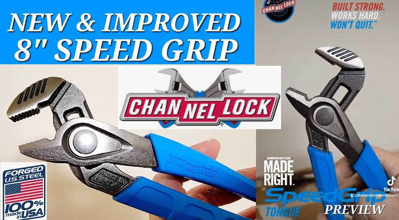 CHANNELLOCK 8" SPEED GRIP 428X Plier Overview