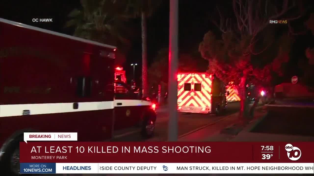 LA mass shooting suspect kills 10 near Lunar New Year fest