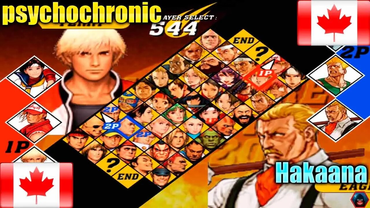 Capcom Vs. SNK 2 Mark Of The Millennium 2001 (psychochronic Vs. Hakaana) [Canada Vs. Canada]