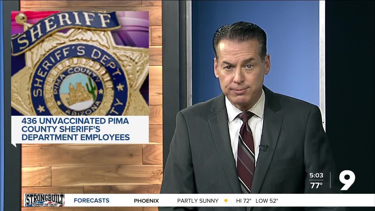 436 sheriff's department employees are not vaccinated