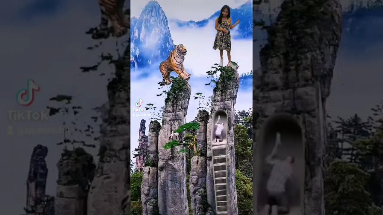 Chie Anne on top of the Hill Rock