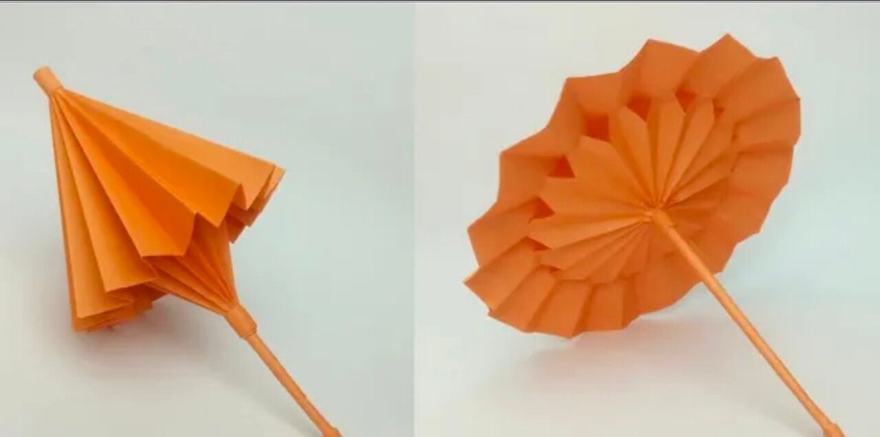 How To Make a Paper Umbrella That Open And Close //Origami umbrella//mini paper umbrella