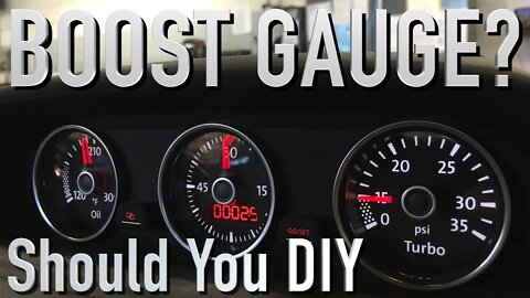 Should You DIY A Boost Gauge?