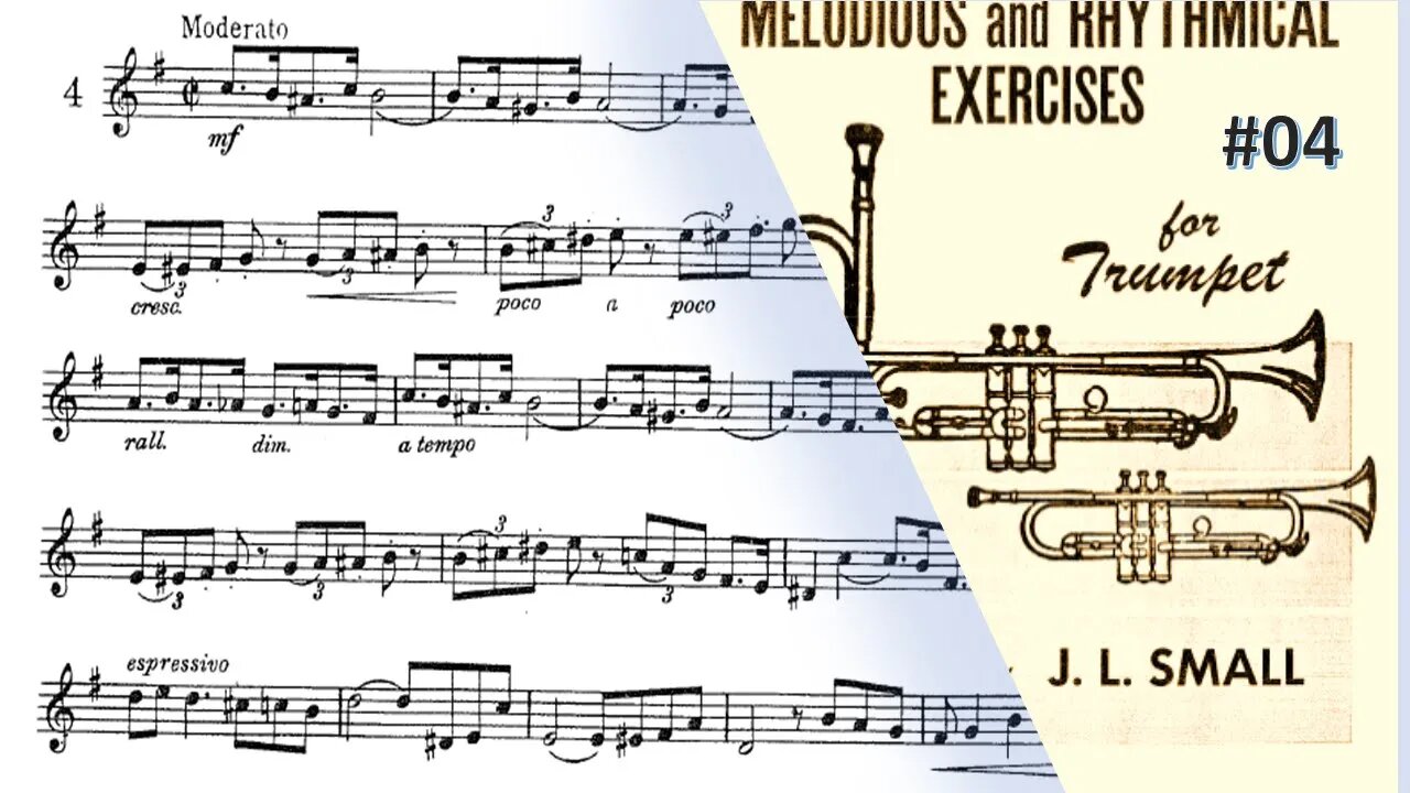 🎺🎺🎺 [TRUMPET ETUDE] Small 27 Melodical and Rhythmical exerc. forTrumpet- #04 por Helder Passinho Jr.