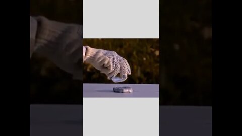 Ice ball on potassium 🤩