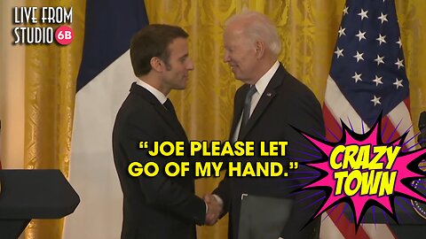 Joe Biden Won't Let Go of the French President's Hand! (Crazy Town)