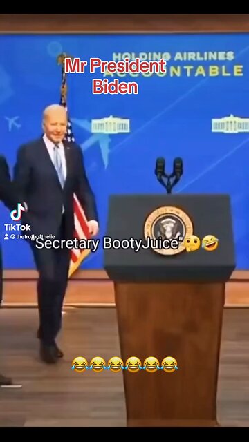 Biden calls secretary booty