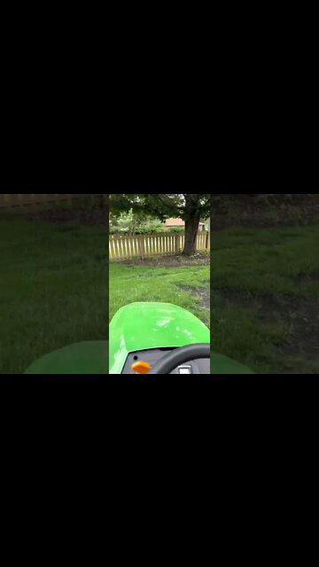 Mowing the lawn
