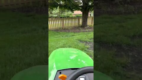 Mowing the lawn