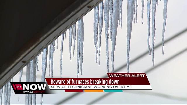 Service technicians working overtime to keep furnaces going