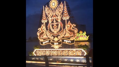 Cambodia riverside water festival