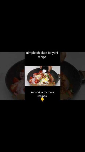 2021 Easiest chicken biriyani recipe asmr cooking