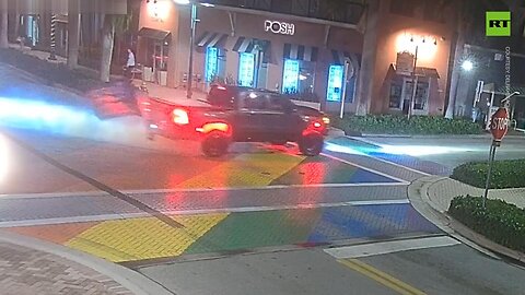 Palm Beach County, Florida: Man arrested for doing ‘Burnouts’ on LGBTQ pride crosswalk