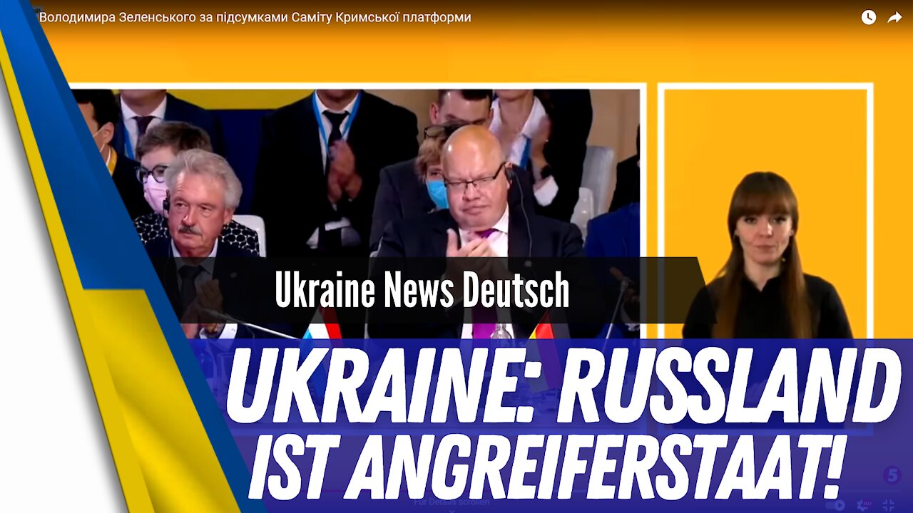 Ukraine: "Russland ist ein Angreiferstaat".