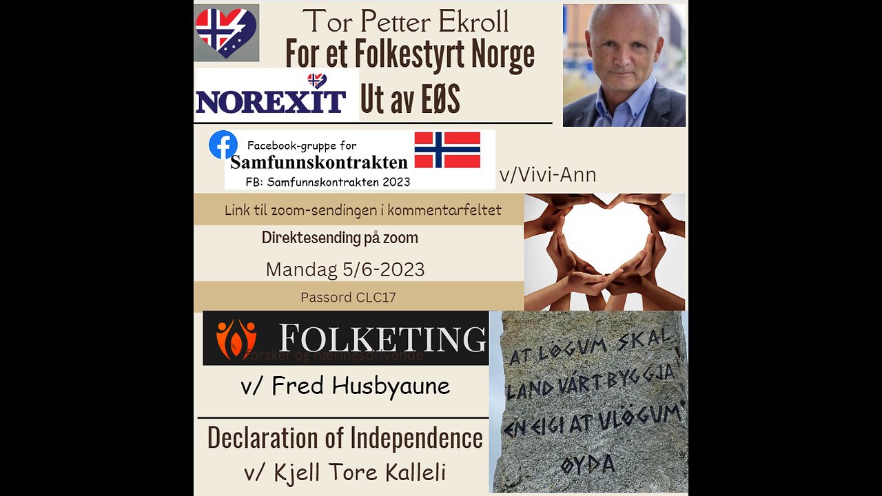 2023-06-05 NOREXIT - FOLKETING - Declaration of Independence - Samfunnskontrakt FBgruppe