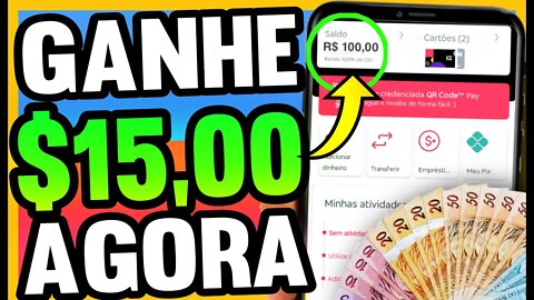 GANHE R$15 NO CADASTRO! APP NOVO PAGOU R$15 PRA SE CADASTRAR VIA PIX - CADASTROU GANHOU PIX NA HORA