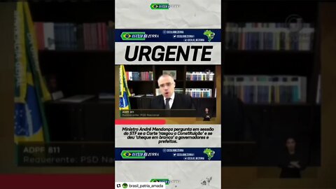 Min. André Mendonça em GRANDE DISCURSO, pergunta em Sessão do STF se a Corte "RASGOU A CONSTITUIÇÃO"