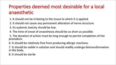 Oral Surgery L3 (Introduction to Local Anaesthesia)