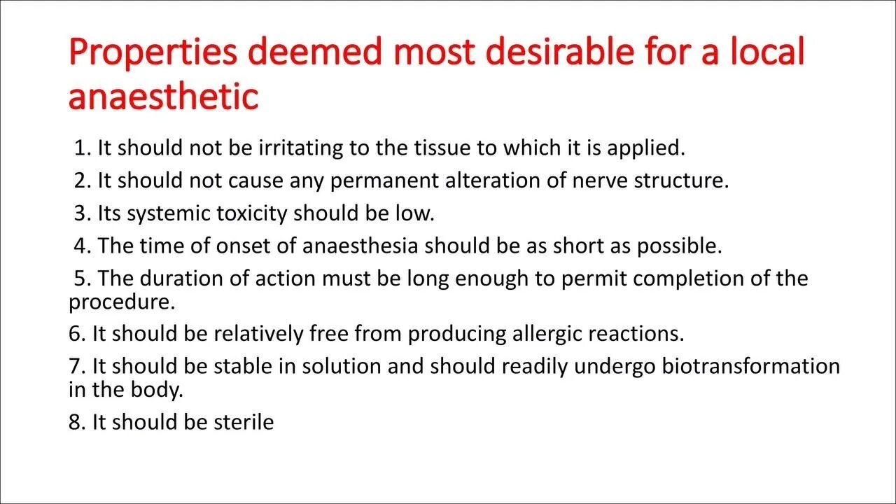 Oral Surgery L3 (Introduction to Local Anaesthesia)