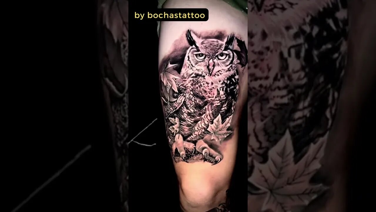 Stunning Work By bochastattoo #shorts #tattoos #inked #youtubeshorts