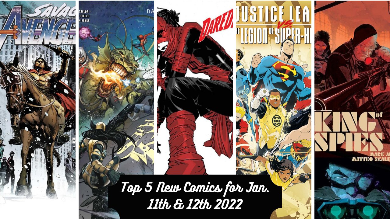 Top 5 New Comics for January 11th & 12th 2022