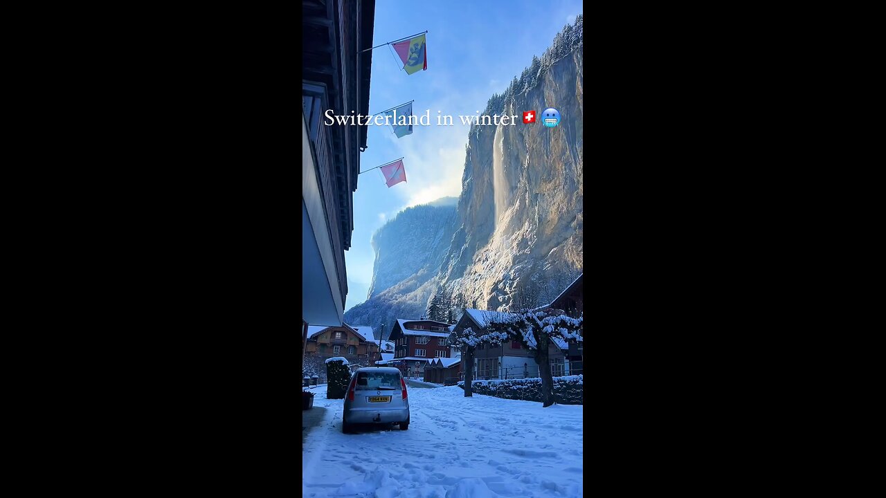 Switzerland In Winter 🥶❄️ One Of The Most Beautiful Country In Winter ❄️