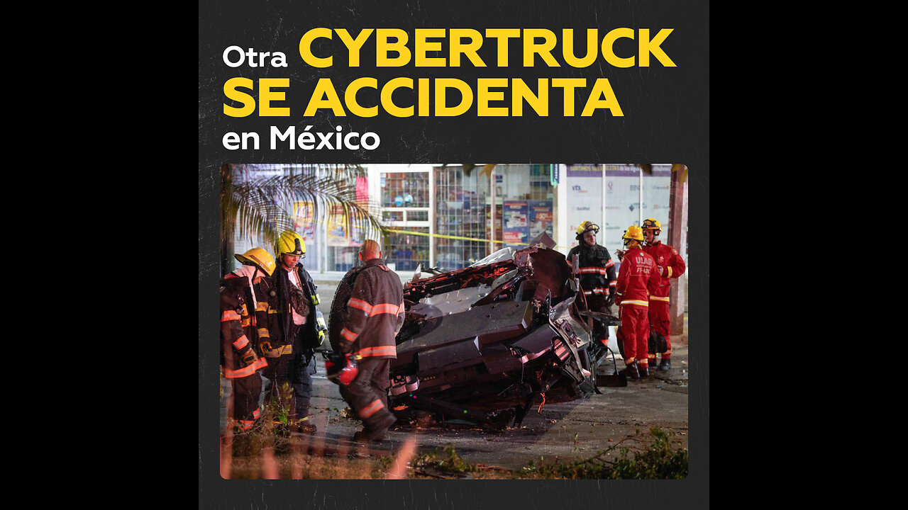 Accidente de Tesla Cybertruck en Guadalajara deja cuatro heridos