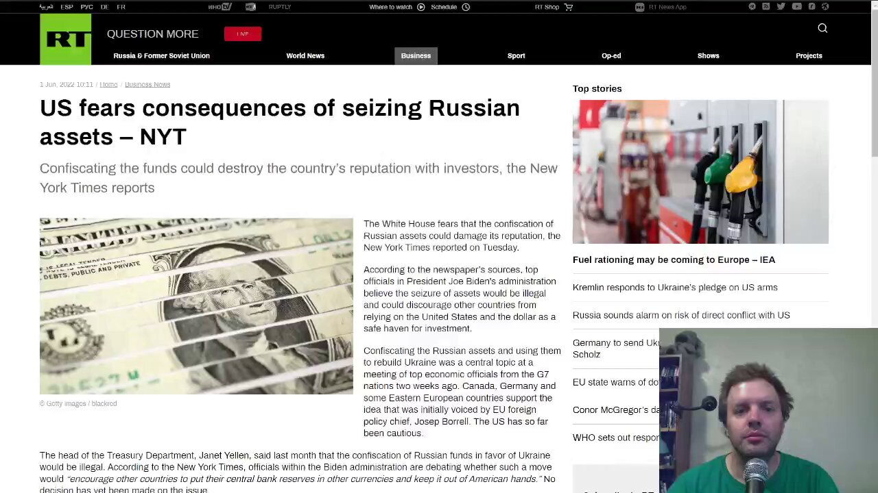 US fears consequences of seizing Russian assets to be used in Ukraine