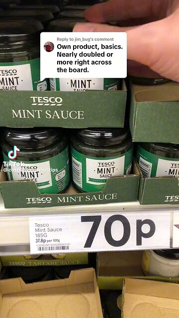 Multiple examples of how food prices in the UK have risen through inflation