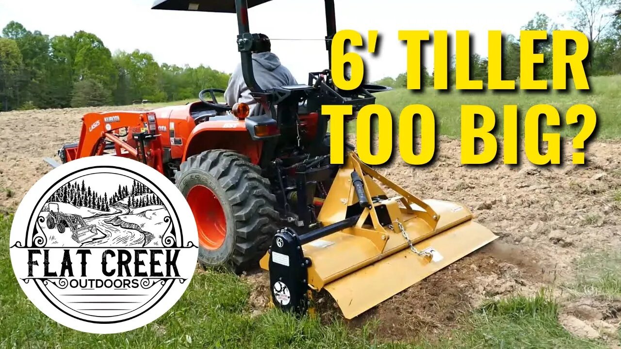 Can The Kubota L3901 Run a 6 Foot Tiller? Countyline 6' Tiller Assembly