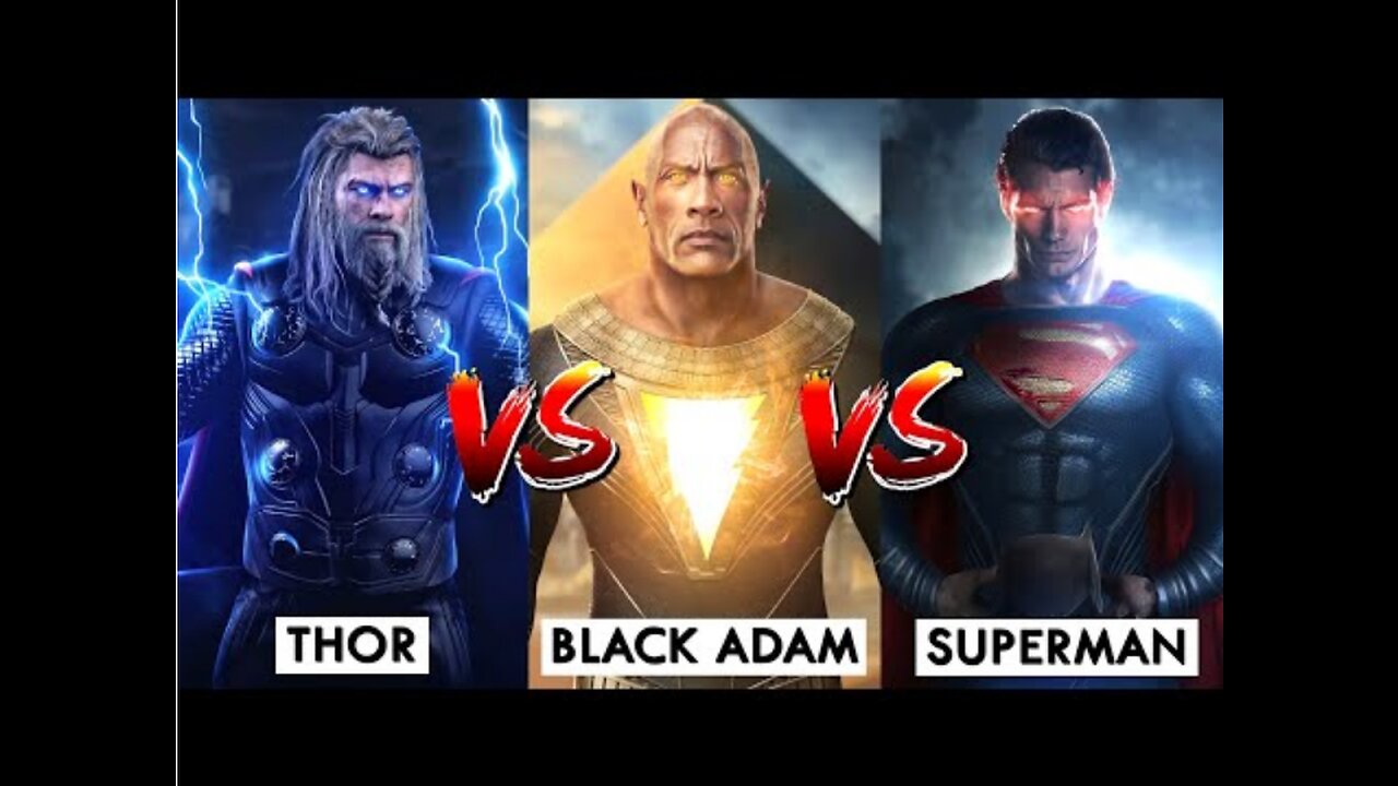 Black Adam Vs Thor Vs Superman | Fight Comparison | BNN Review