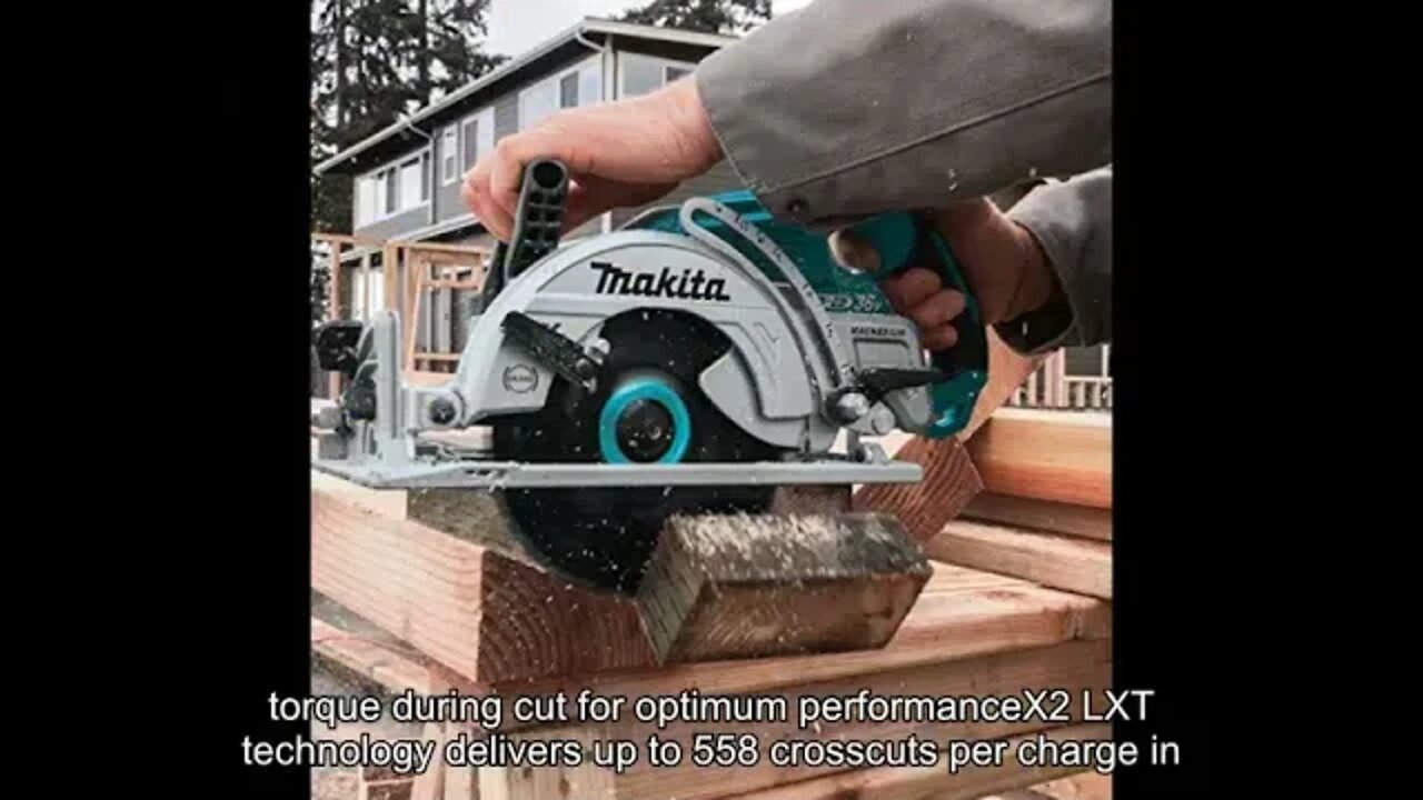 Makita XSR01PT 36V (18V X2) LXT Brushless Rear Handle 7-1/4" Circular Saw Kit (5.0Ah)