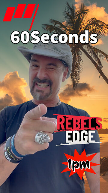 ⏱️60 Seconds $TSLA $LVS $BX $LUV Rebel's Edge today 🕐1pm