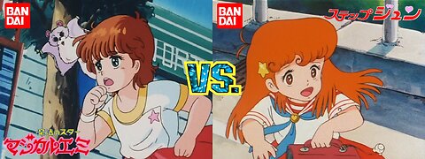 Mai Kazuki (Mahou no Star Magical Emi) VS Jun Nonomiya (Hai Step Jun) Comparisions Video