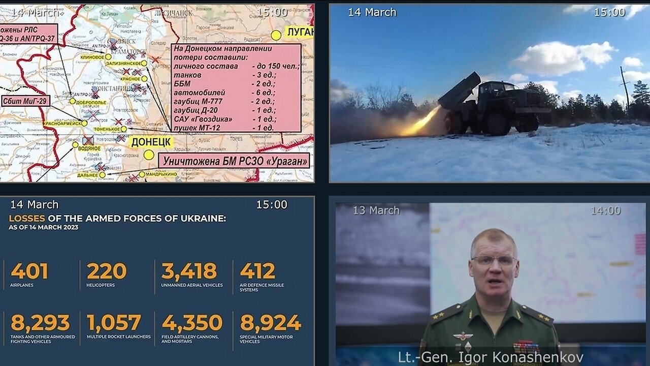 14.03.23 ⚡️ Russian Defence Ministry report on the progress of the deNAZIfication of Ukraine