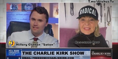 Roseanne Barr On The Charlie Kirk Show... 🤣 #VishusTv 📺