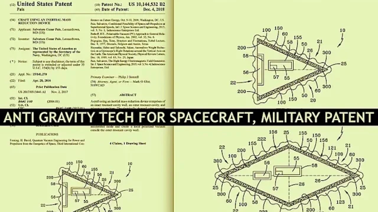 Reverse Engineered Alien Craft? Space Force Anti Gravity Patent, Robert Stanley