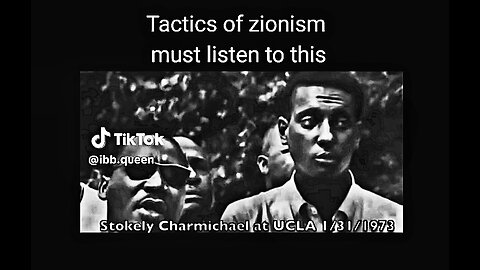 STOKELY CARMICHAEL EXPOSED RADICAL ZIONISM IN 1973