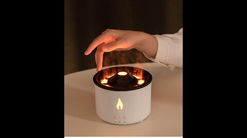 White Volcano Flame Diffuser