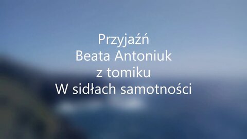 Przyjaźń - Beata Antoniuk z tomiku W sidłach samotności