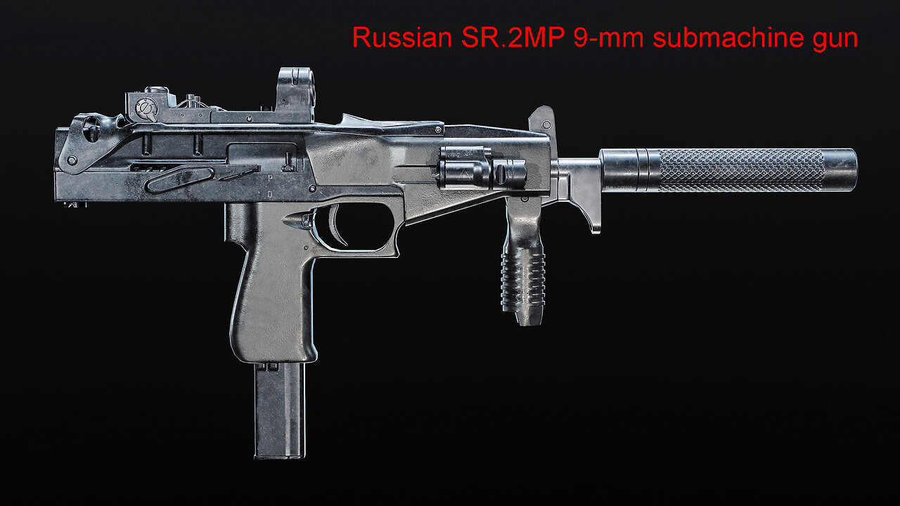 Russian modernized SR-2MP 9-mm "Veresk" special ops submachine gun