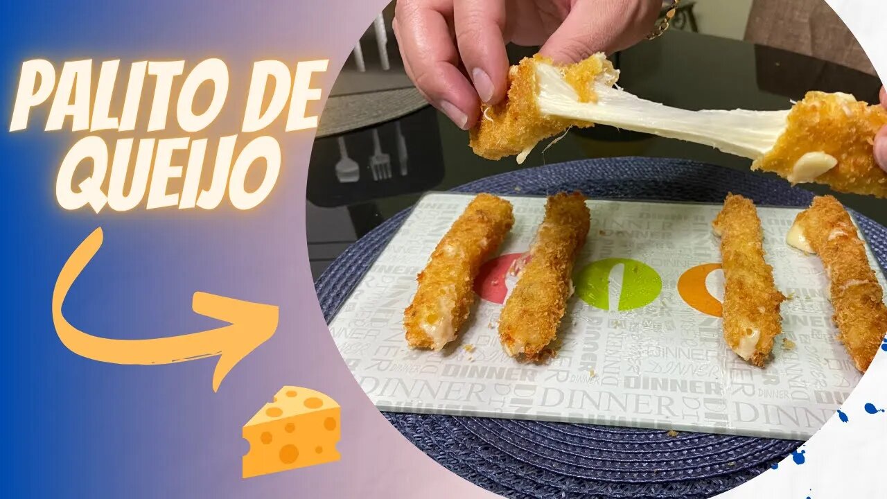 EXCELENTE PETISCO , SUPER FÁCIL!!! | PALITO DE QUEIJO | #palitodequeijo