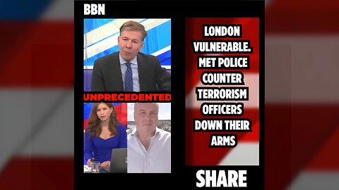 LONDON LEFT VULNERABLE - Met Police Counter Terrorism officers down their arms