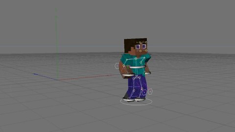 Minecraft Walk Cylce Test | Cinema 4D