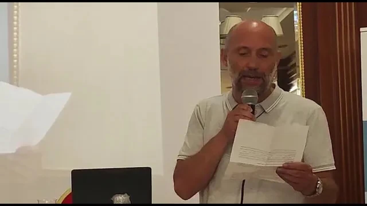 Don Emanuele Personeni interviene a Milano all'evento organizzato dalla CMSI